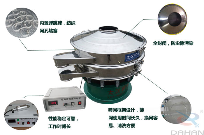 　三氯蔗糖粉超聲波振動(dòng)篩特點(diǎn)：內(nèi)置彈跳球，紡織網(wǎng)孔堵塞，全封閉，防塵除污染，性能穩(wěn)定可靠工作時(shí)間長，篩網(wǎng)框架設(shè)計(jì)，篩網(wǎng)使用時(shí)間長久，換網(wǎng)容易，清洗方便。